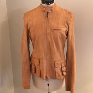 Camel BANANA REPUBLIC LEATHER jacket